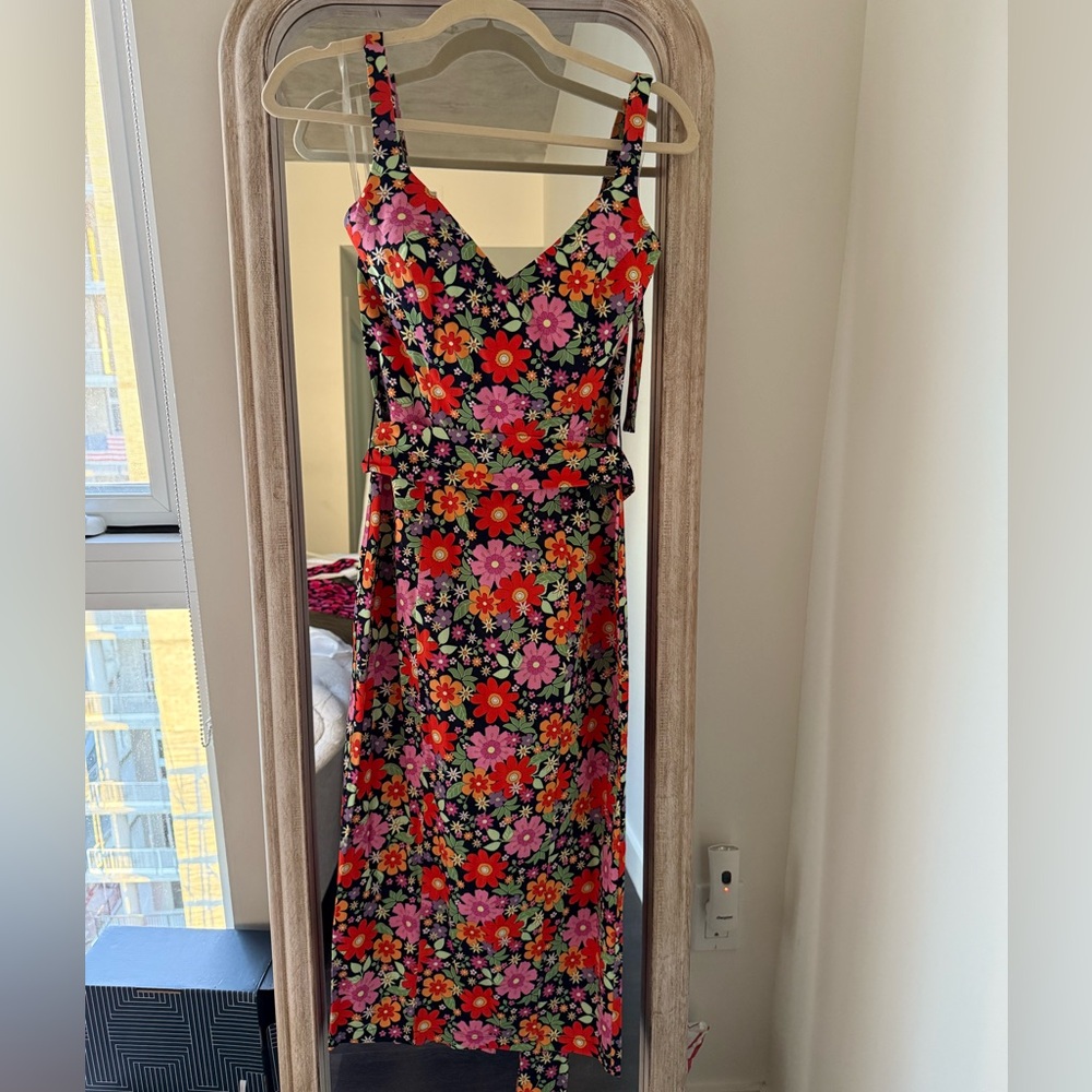 Red and Orange Pencil Dress